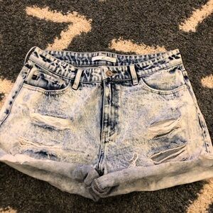 KanCan Blue Distressed Jean Shorts